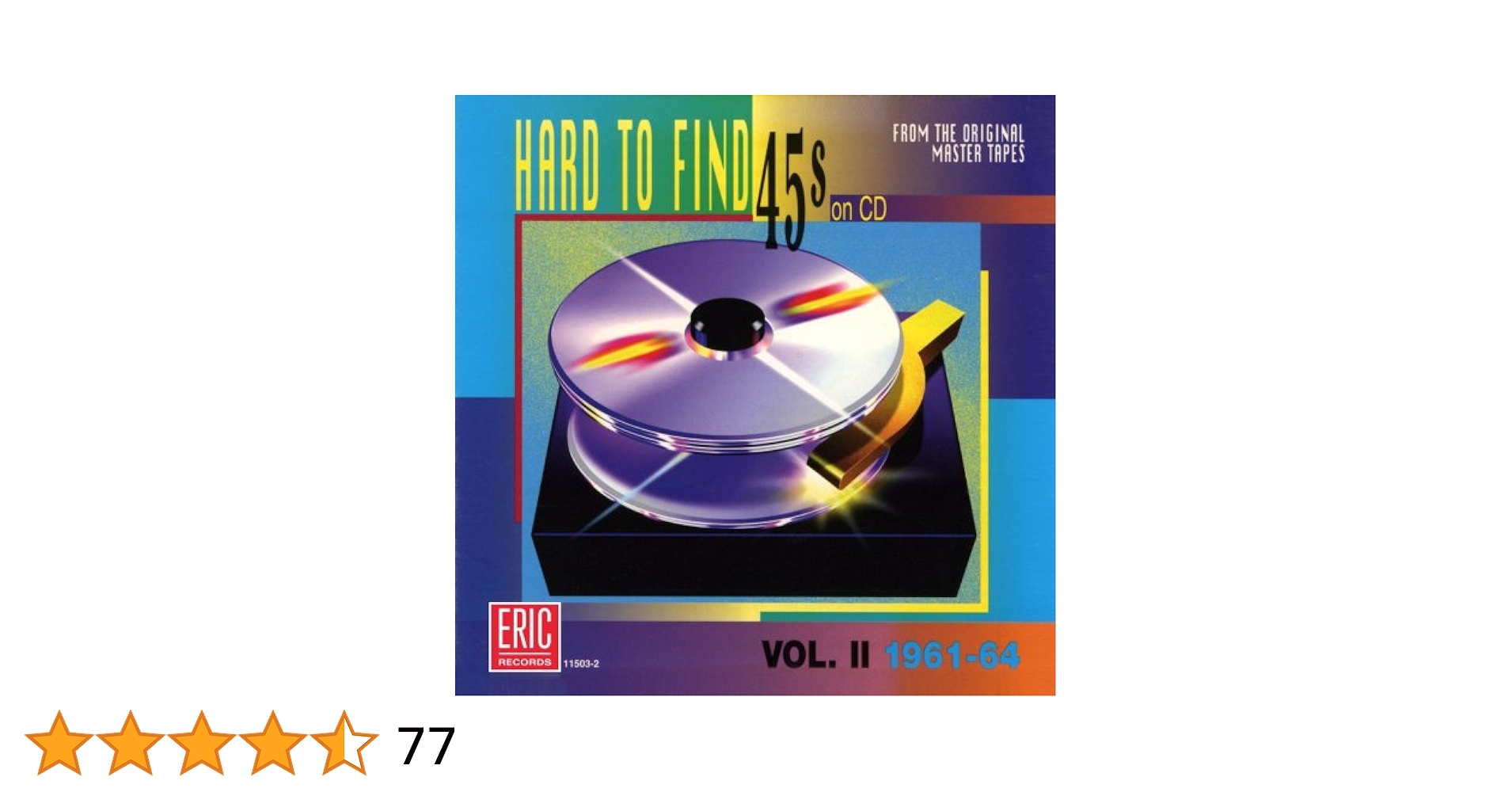 邦楽 HARD TO FIND Vol.2 Amazon.co.jp: Hard To Find 45's On CD: Vol. 2: 1961-64